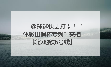 @球迷快去打卡！“体彩世俱杯专列”亮相长沙地铁6号线